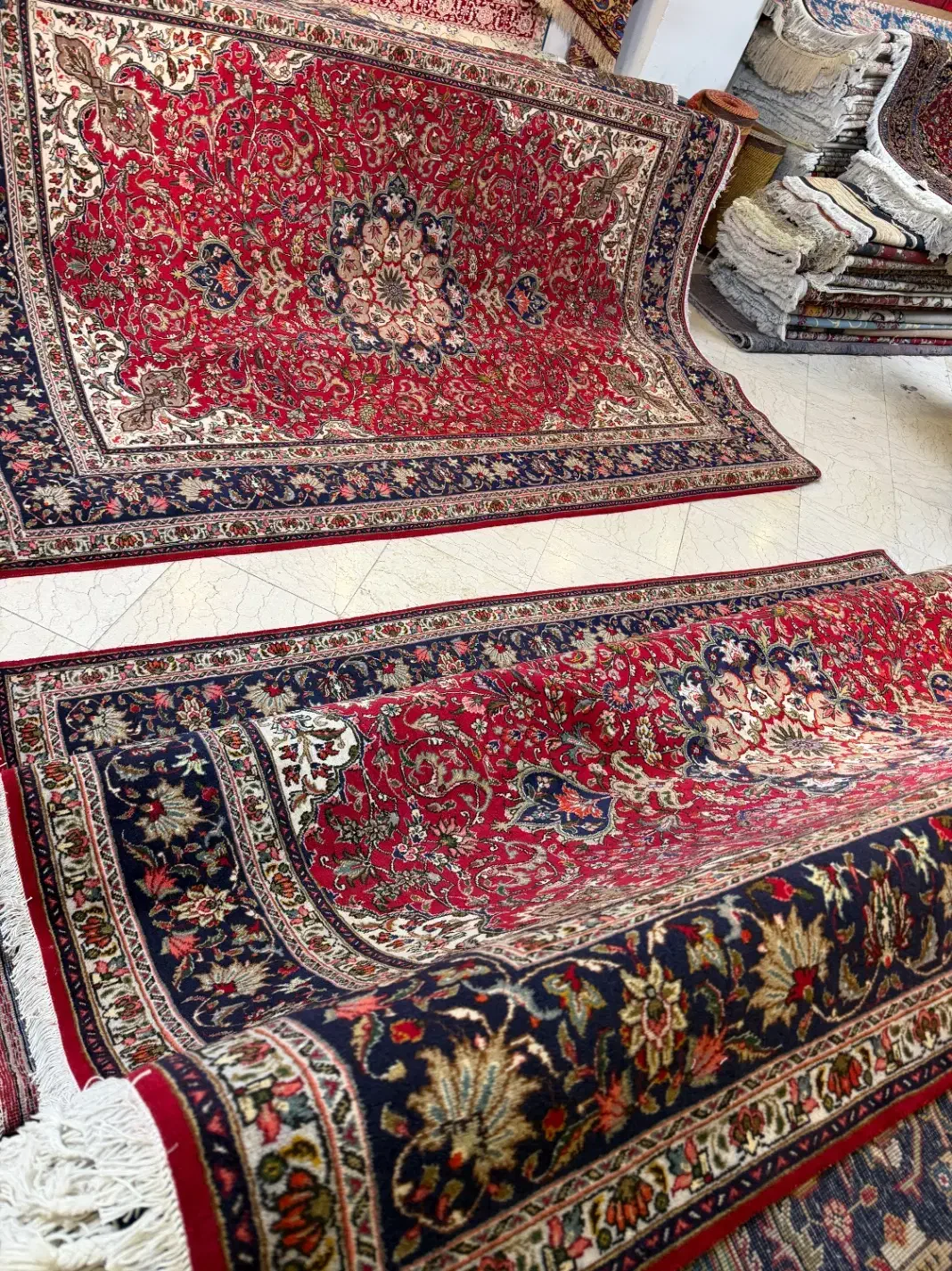 جفت ۶ متری دستباف تبریز|فرش|تهران, آسمان|دیوار