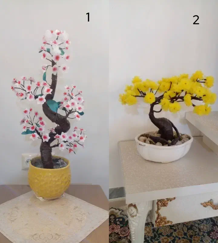 درختچه بونسای مصنوعی|گل مصنوعی|همدان, |دیوار