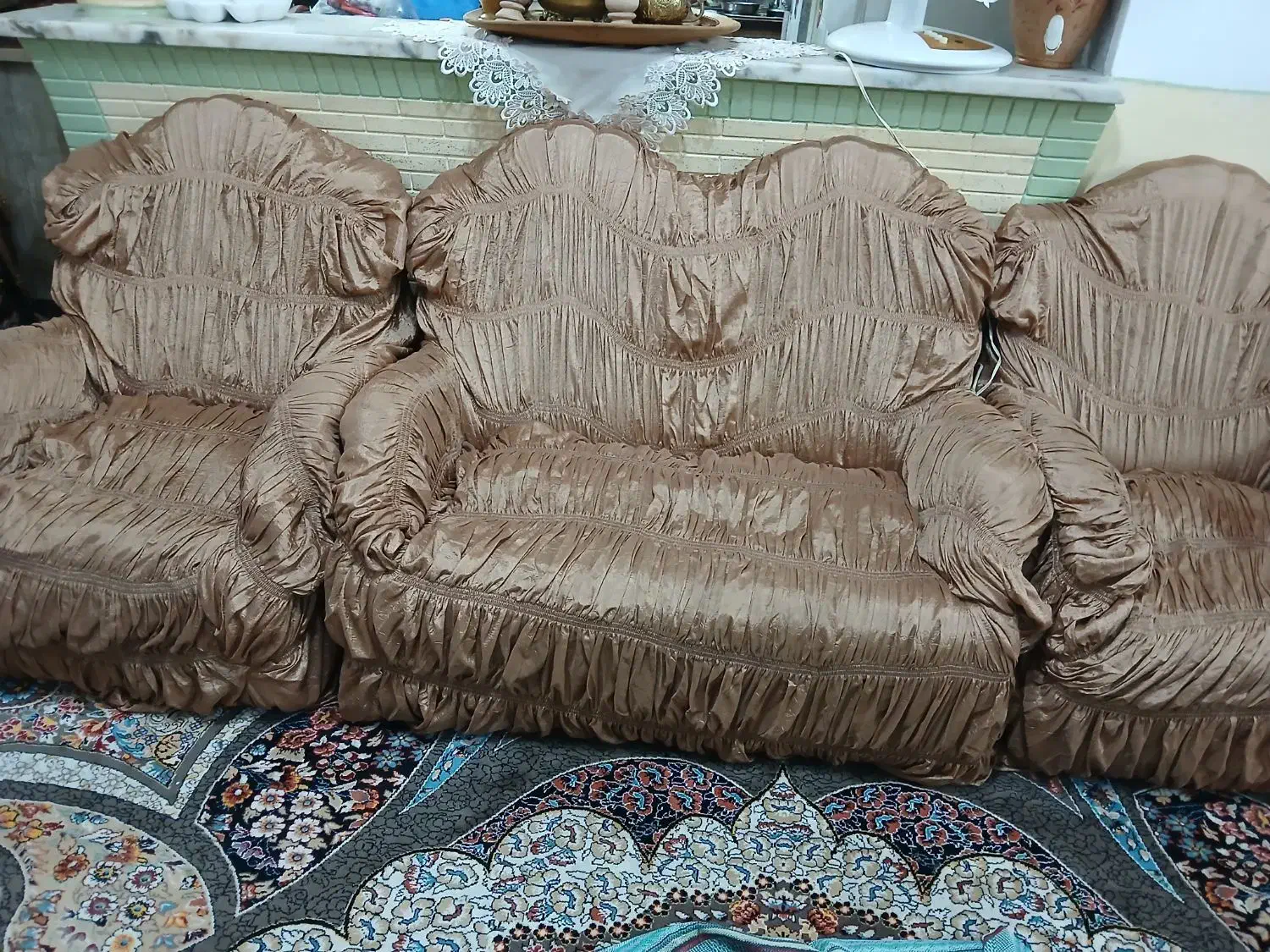 مبل برای خانه باغ|مبلمان خانگی و میز عسلی|قمصر, |دیوار