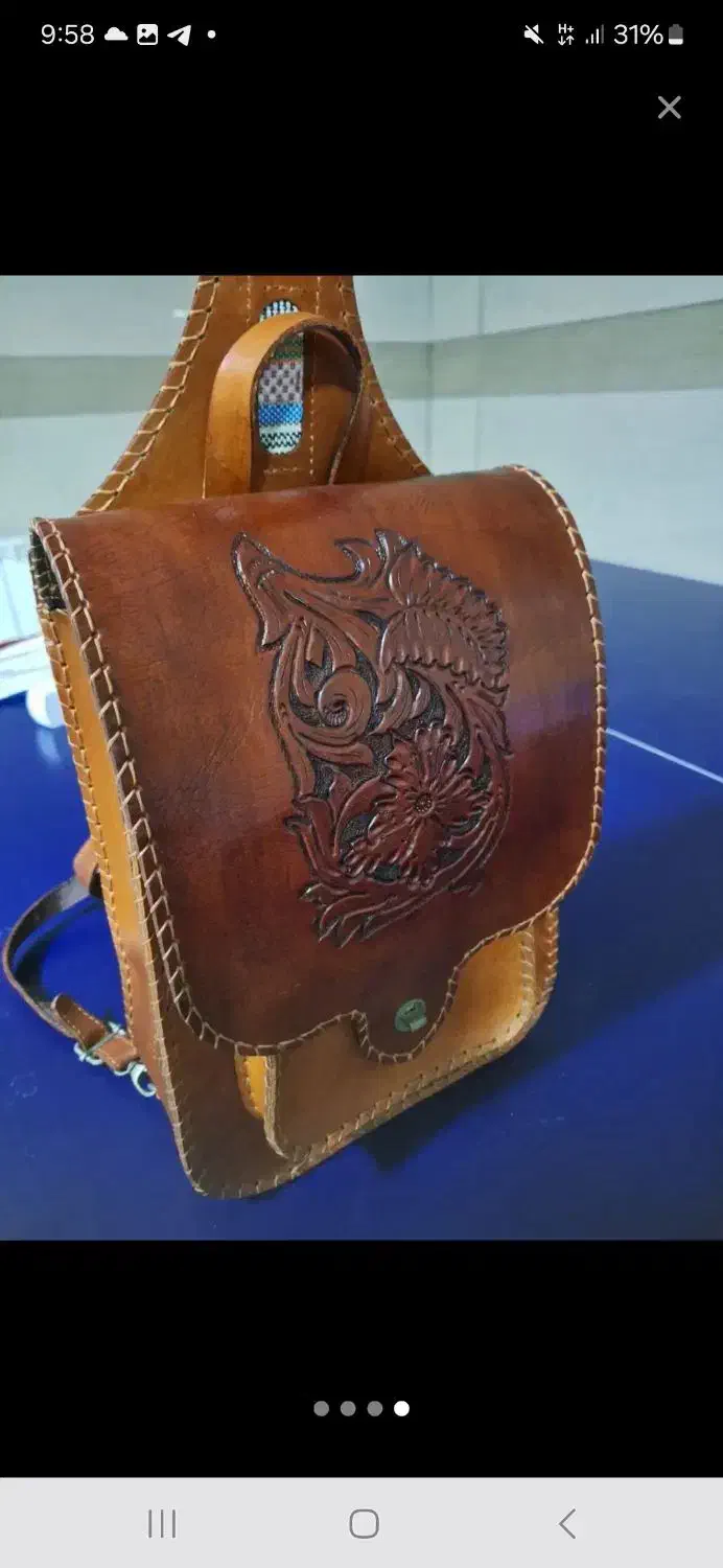 کیف کوله  چرمی دست دوز|کیف، کفش، کمربند|تبریز, |دیوار