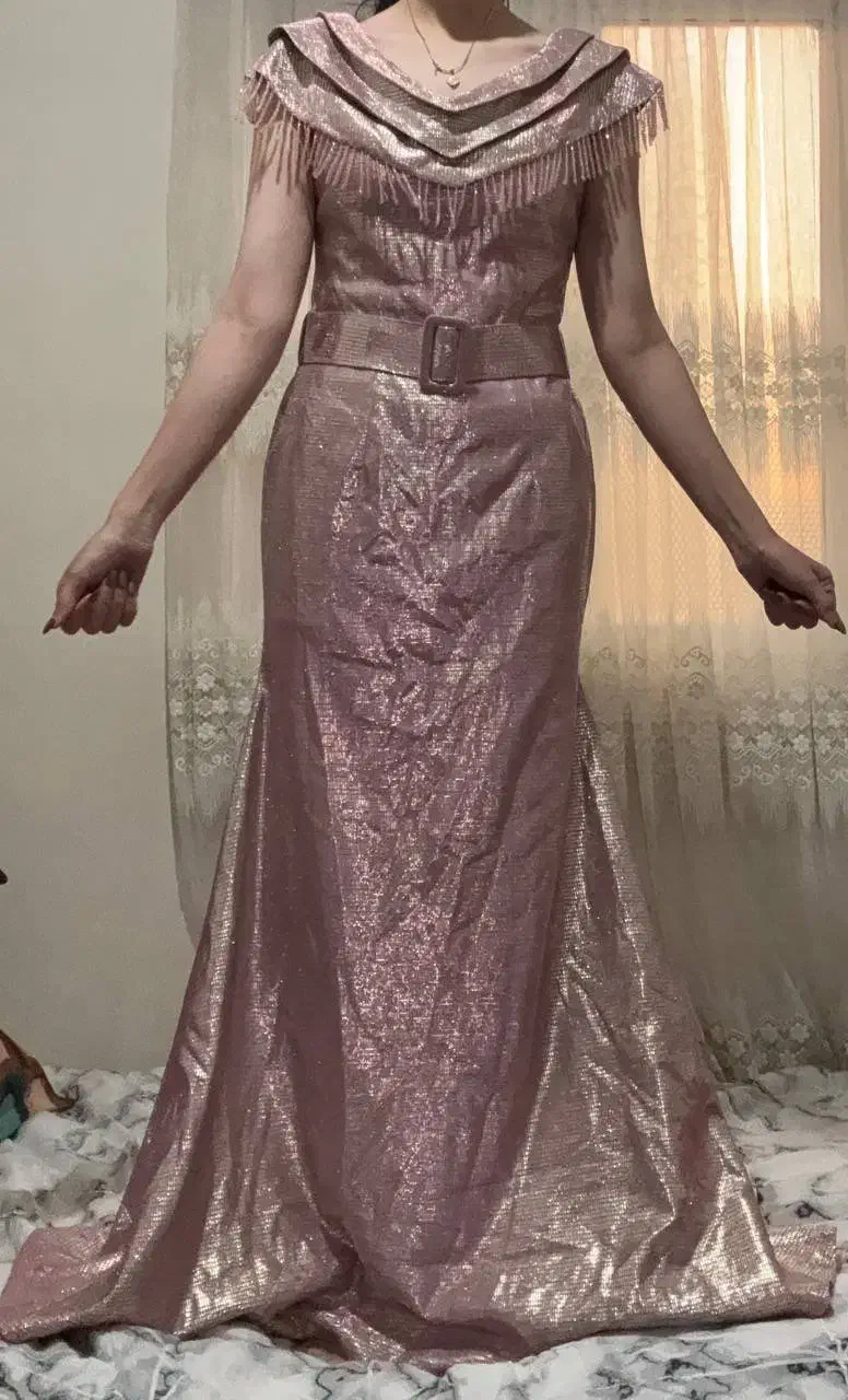 فروش فورری لباس مجلسی صورتی سایز۳۸-۴۰|لباس|تهران, خانی آباد نو شمالی|دیوار