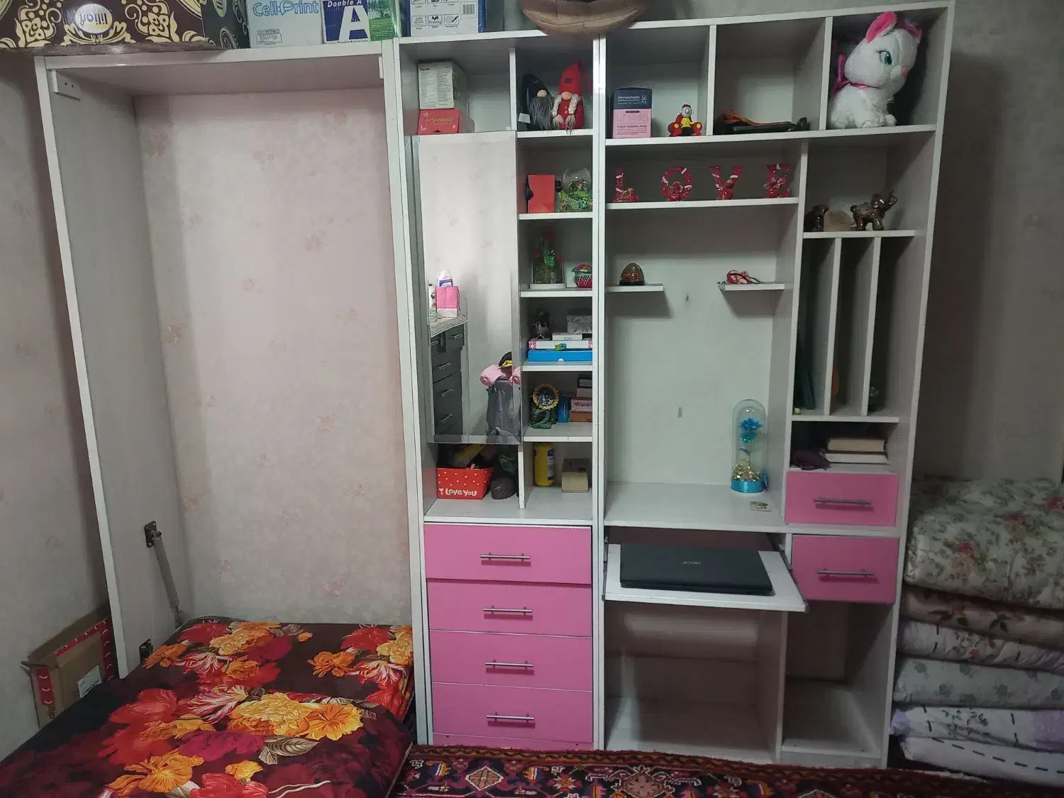 تخت کمجا به همراه کمد|تخت و سرویس خواب|تهران, نازی‌آباد|دیوار