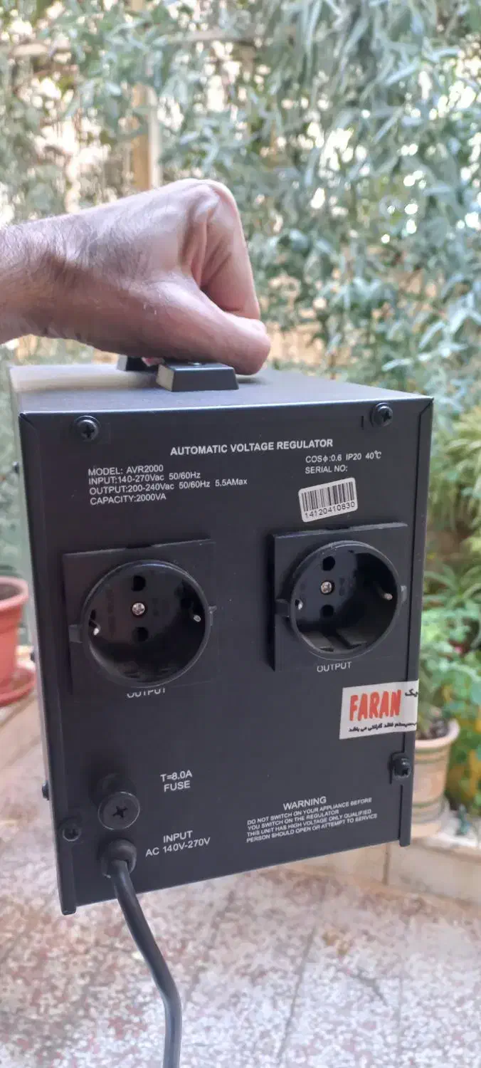 ترانس استبیلایزر استابیلایزر فاران 2kva|قطعات و لوازم جانبی رایانه|تهران, قلهک|دیوار