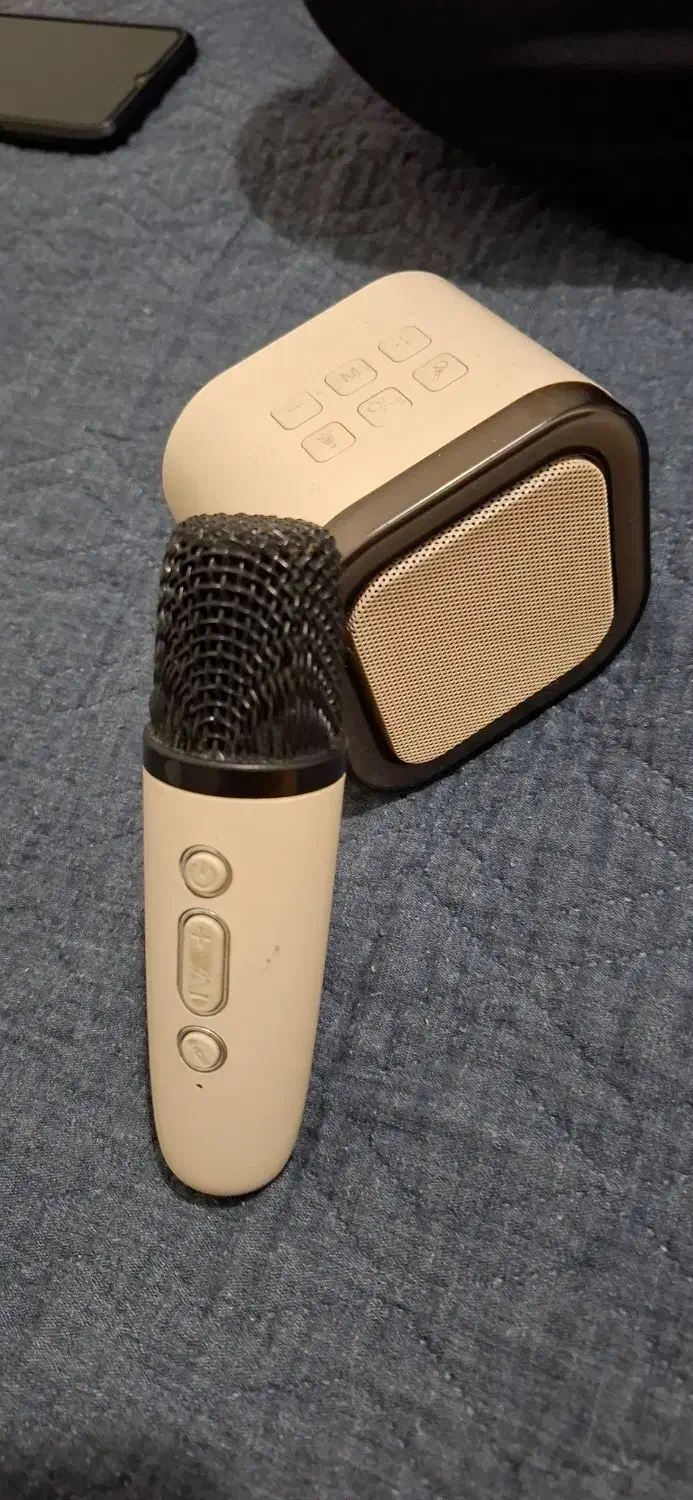 اسپیکر همراه با میکروفون|پخش‌کننده همراه|باغستان, |دیوار