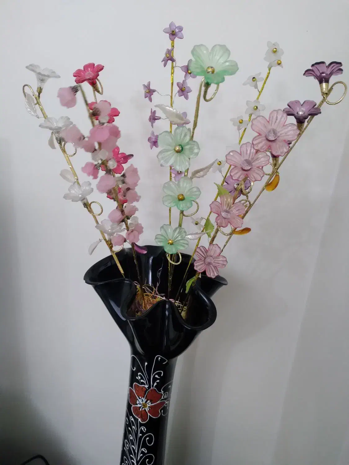 یک جفت گلدان شیشه ای|صنایع دستی و سایر لوازم تزئینی|تهران, قصر فیروزه ۱|دیوار