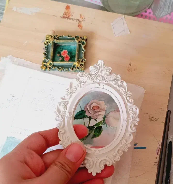 قاب نقاشی کوچولو دکوری ، کادویی دیزاین|تابلو، نقاشی، عکس|قم, باجک یک|دیوار