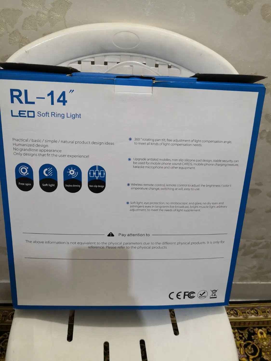 رینگ لایت RL14|دوربین عکاسی و فیلمبرداری|پرند, فاز ۵|دیوار