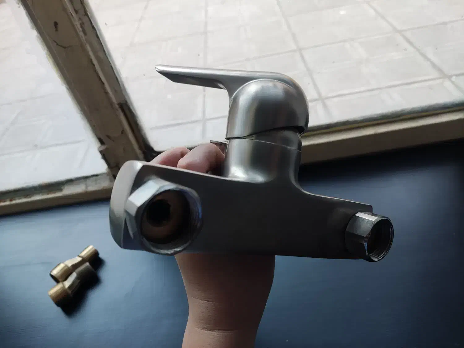 شیر حمام کروم مات|لوازم حمام|مشهد, شهید بهشتی|دیوار