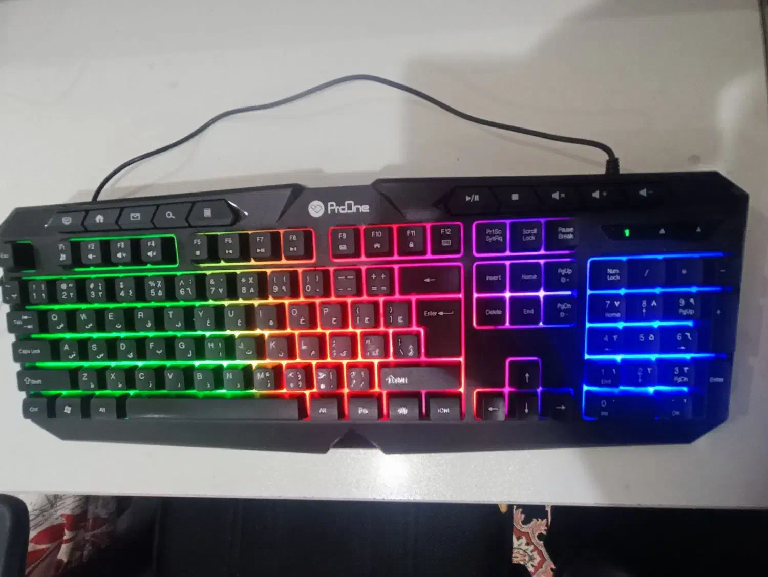 کیبورد گیمینگ Pro one مدل PKG10|قطعات و لوازم جانبی رایانه|تهران, تهرانپارس جنوبی|دیوار