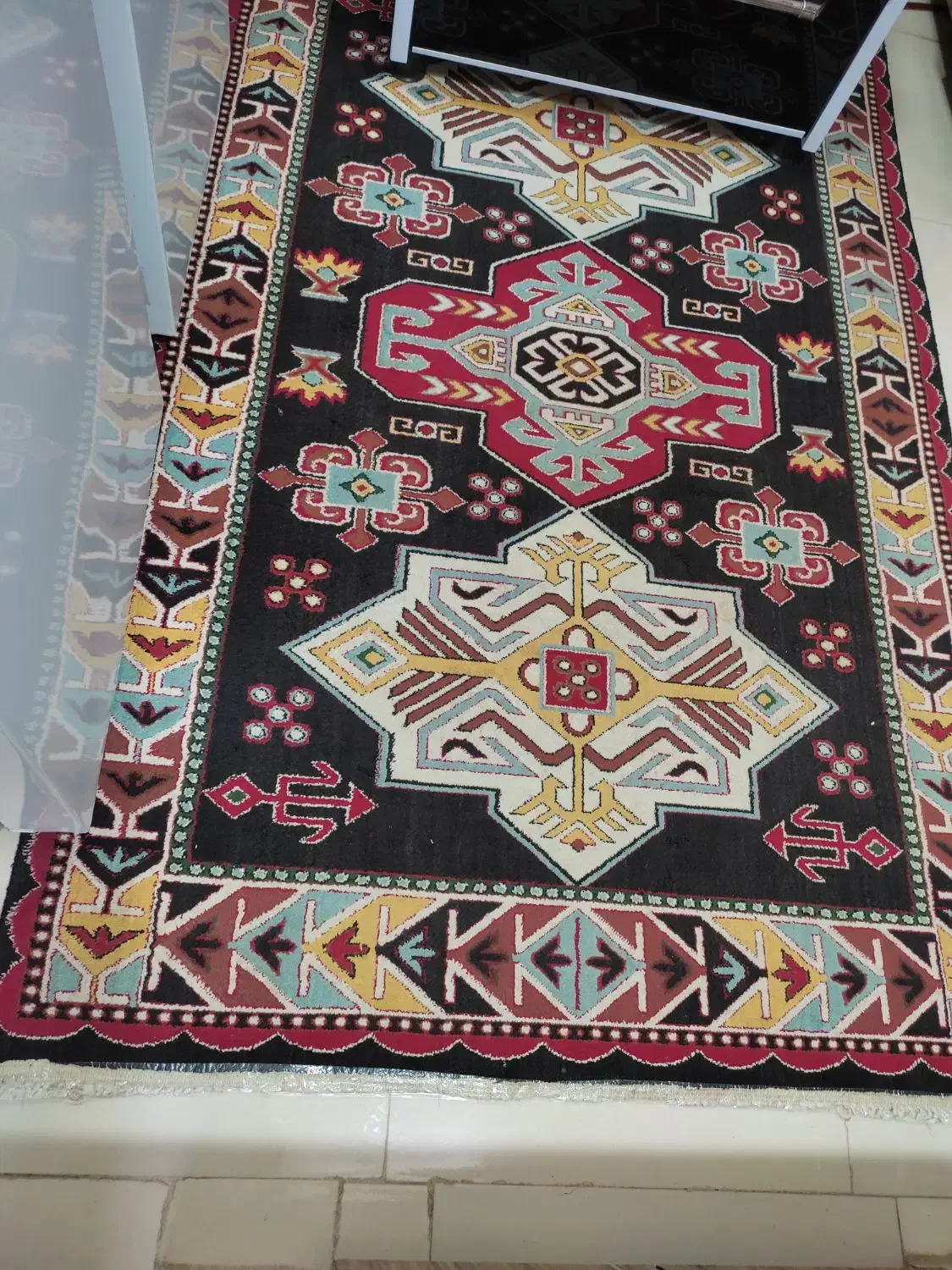 گلیم فرش .سنتی.4متری|گلیم، جاجیم، گبه|دورود, |دیوار
