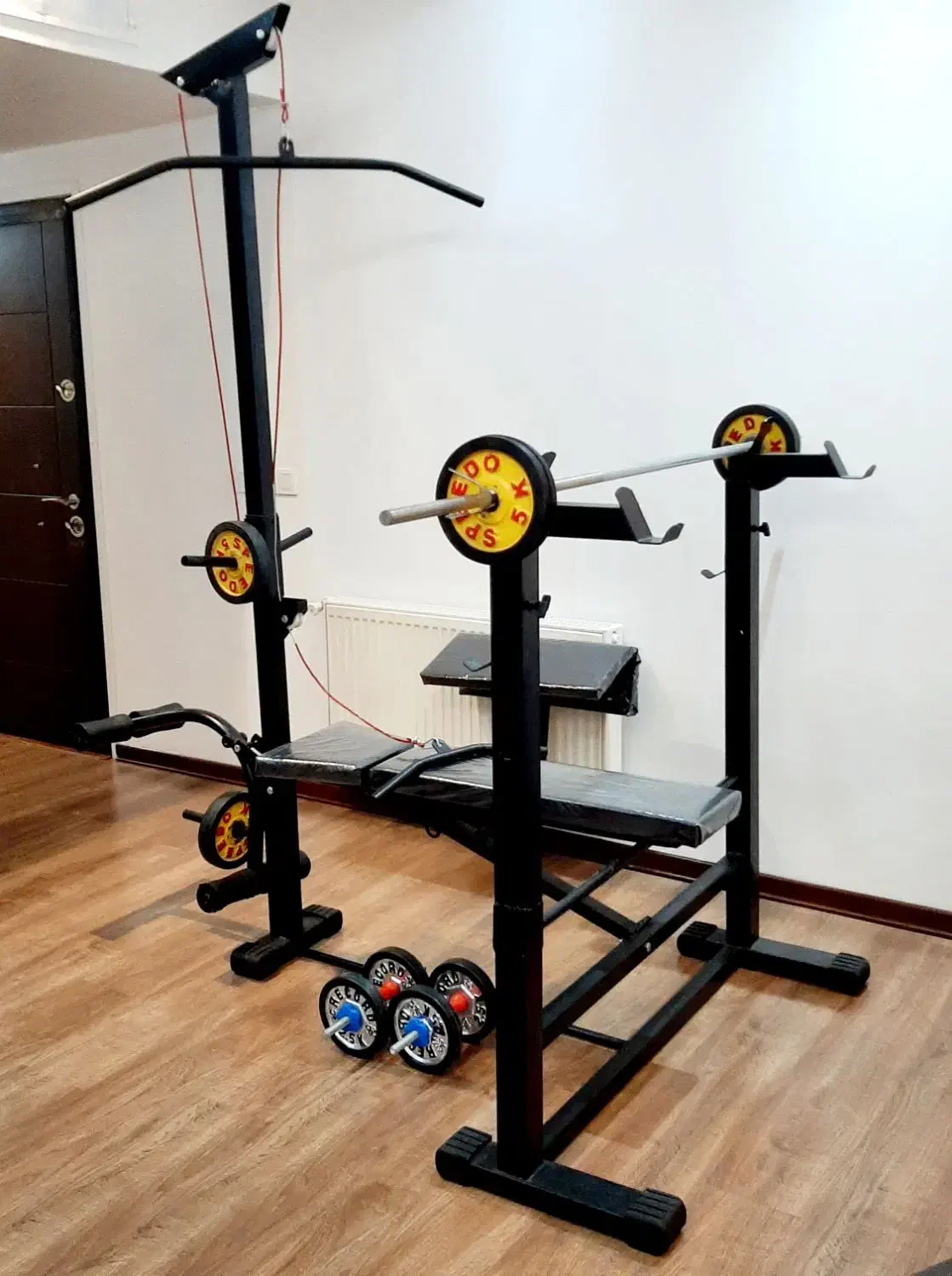 میز ورشی ۵۸کاره پروفیل۶۰در۶۰عرض ۱۱۰ دستگاه بدنسازی|تجهیزات ورزشی|کرج, کوی مهر|دیوار