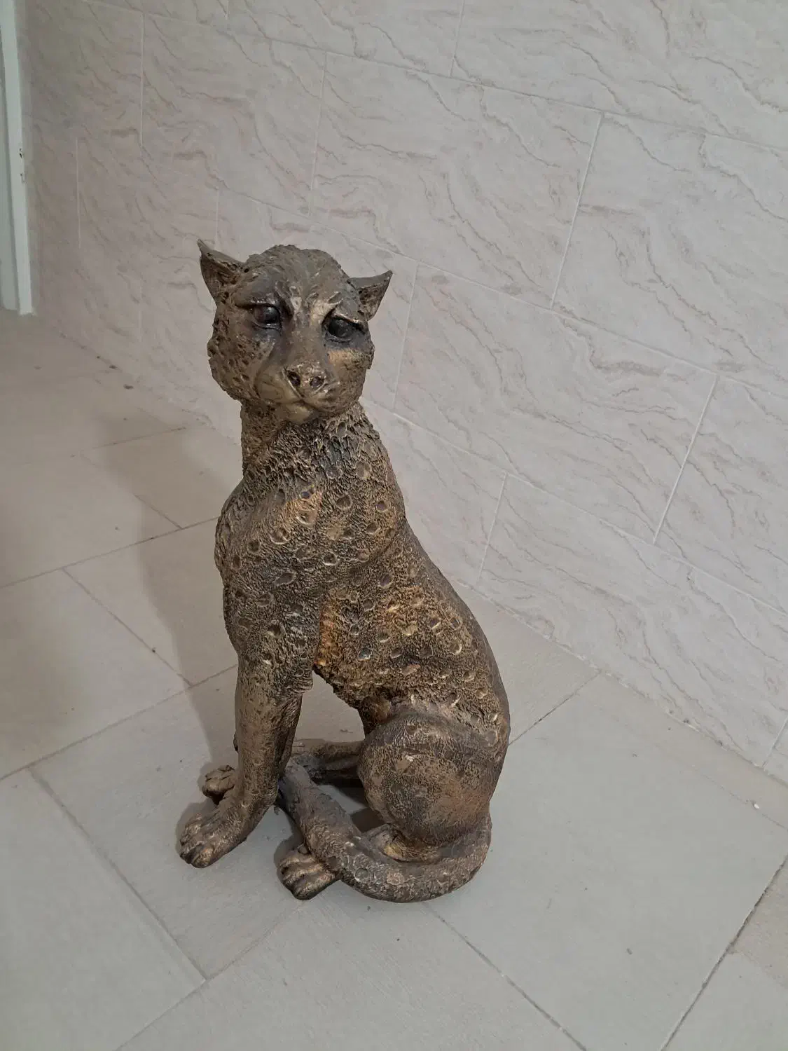 مجسمه پلنگ|مجسمه، تندیس، ماکت|یزد, |دیوار