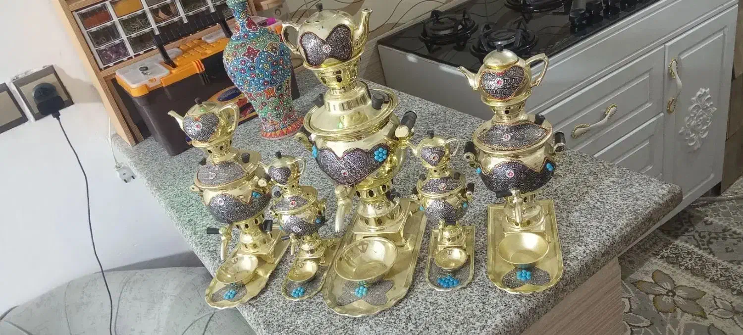 سماور ست یه جا500هزار|سماور، چای‌ساز، قهوه‌ساز|بومهن, |دیوار