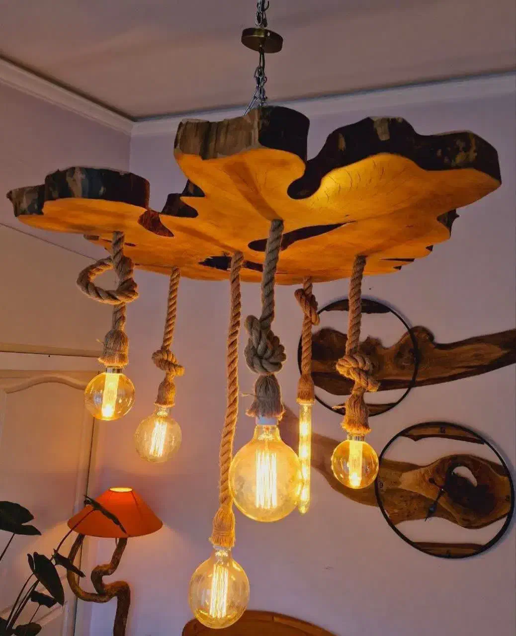 لوستر|لوستر و چراغ آویز|اراک, |دیوار