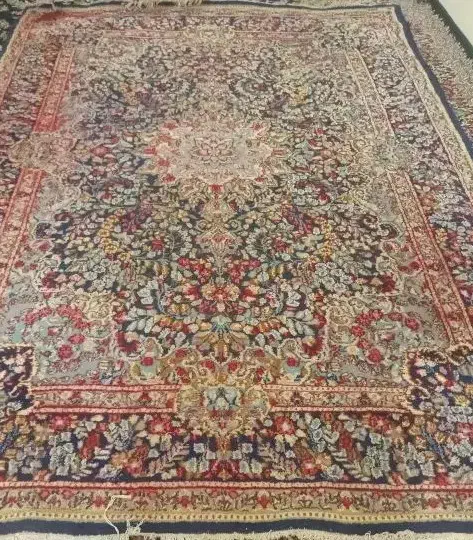 فرش دستبافت بافتی اصیل بانقوش گرم و طبیعی|فرش|کرمان, |دیوار