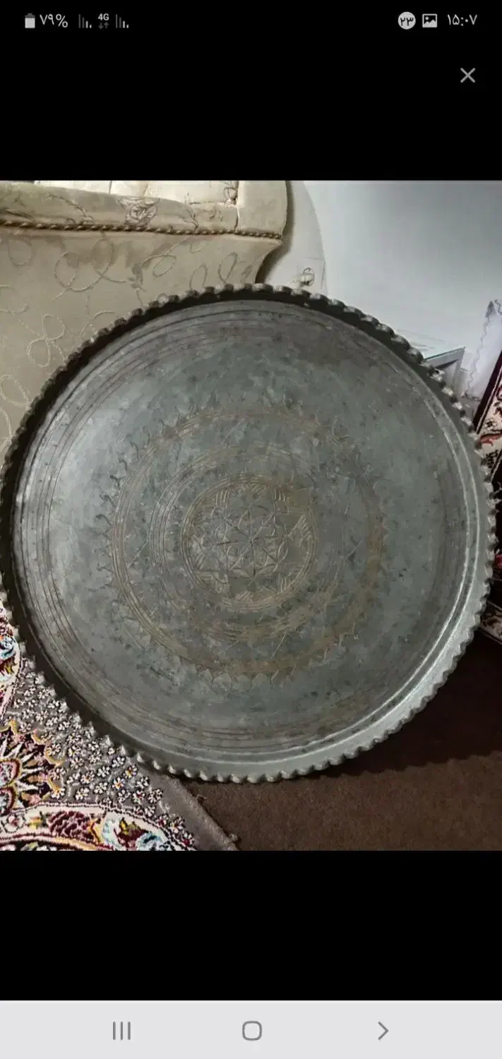 مجمع مسی قدیمی سنگین|کلکسیون اشیاء عتیقه|قائم‌شهر, |دیوار