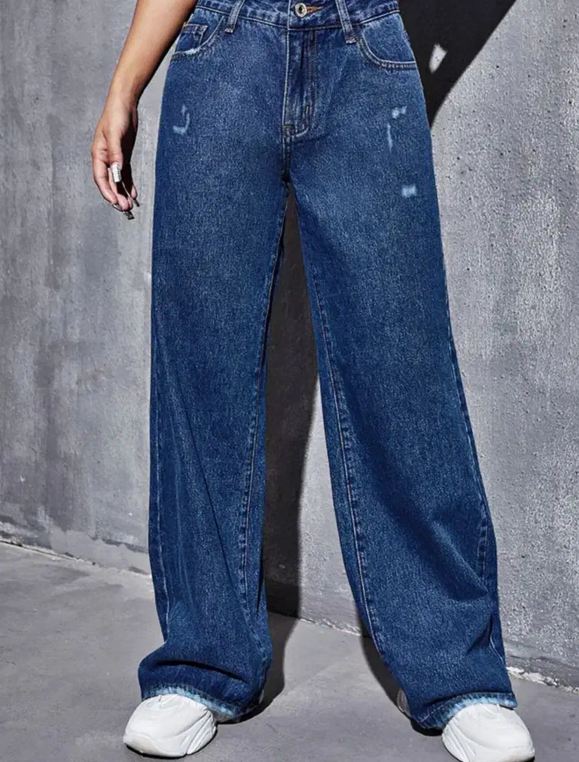 شلوار بگ لی آبی|لباس|میبد, |دیوار