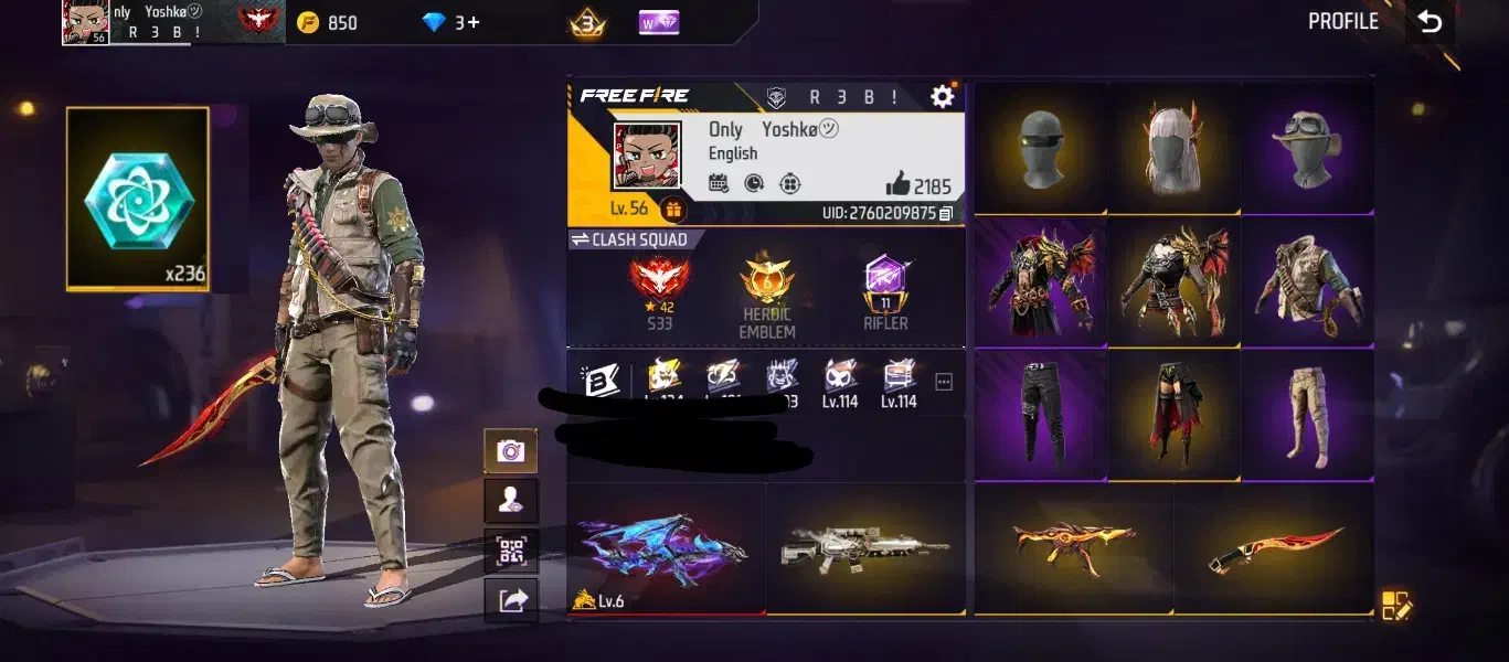 اکانت فری فایر حضوری مفت|کنسول، بازی ویدئویی و آنلاین|ایذه, |دیوار