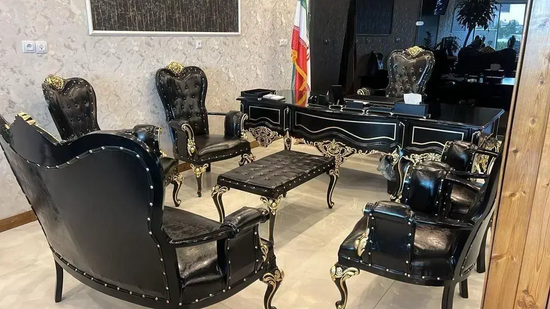 مبلمان اداری میز مدیریت الماس ورق طلا کلاسیک نیمست|مبلمان اداری|تهران, فاطمی|دیوار