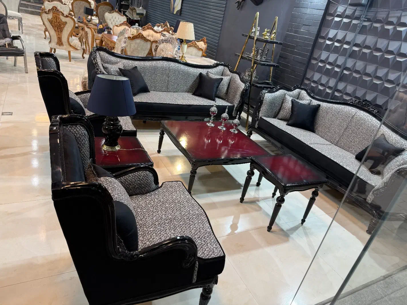 مبلمان سلطنتی اقساطی|مبلمان خانگی و میز عسلی|همدان, |دیوار