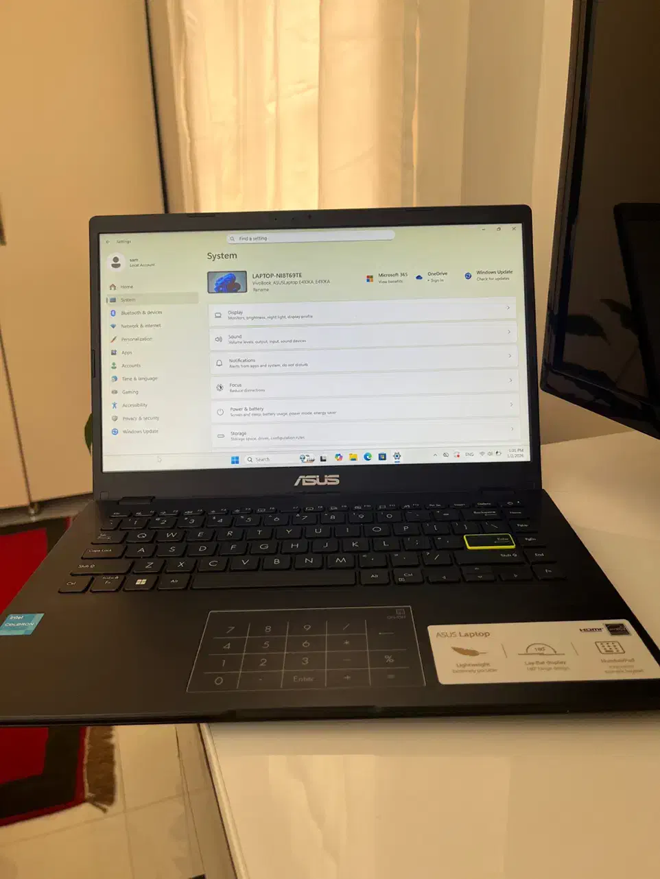 لپ تاپ ایسوزASUS E410KA|رایانه همراه|تهران, جنت‌آباد شمالی|دیوار