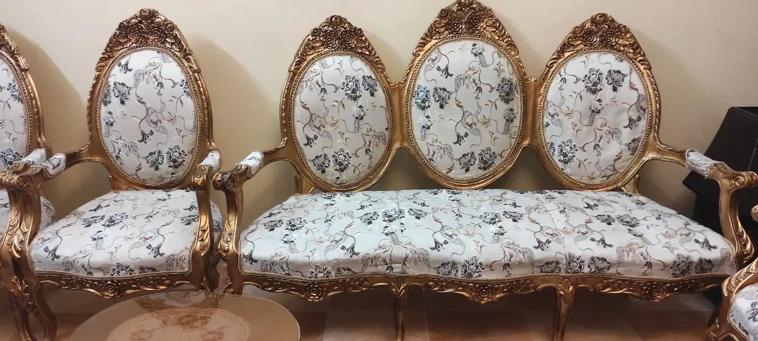 مبلمان 9 نفره استیل سلطنتی|مبلمان خانگی و میز عسلی|بروجرد, |دیوار