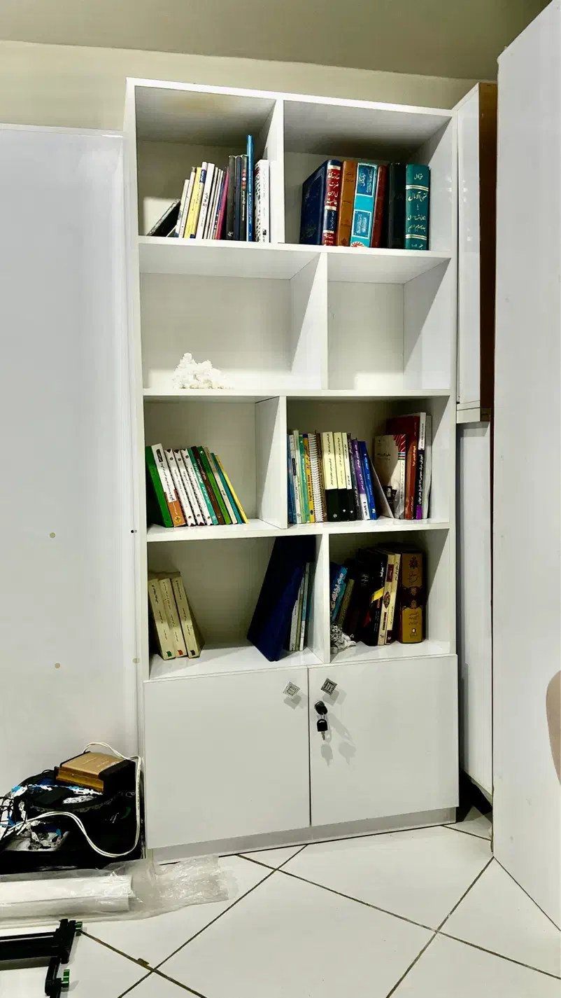 کتابخانه|کتابخانه، شلف، قفسههای دیواری|تهران, ارم|دیوار