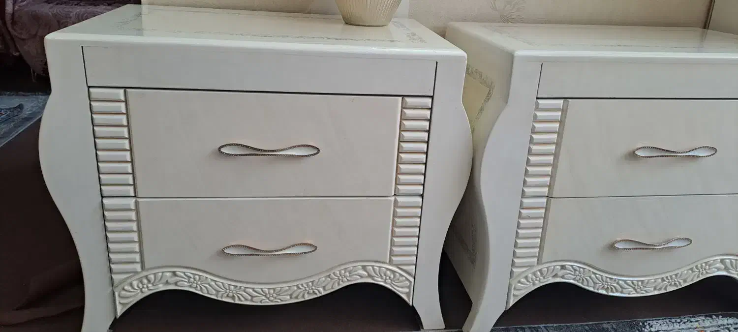 دو عدد پاتختی کمد دو کشو|جاکفشی، کمد، دراور|تهران, افسریه شمالی|دیوار