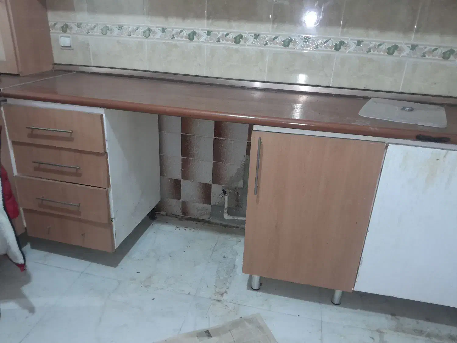 کابینت فلزی درب ام دی اف|آب‌چکان و نظم‌دهنده ظروف|پاکدشت, پاکدشت (مامازند)|دیوار