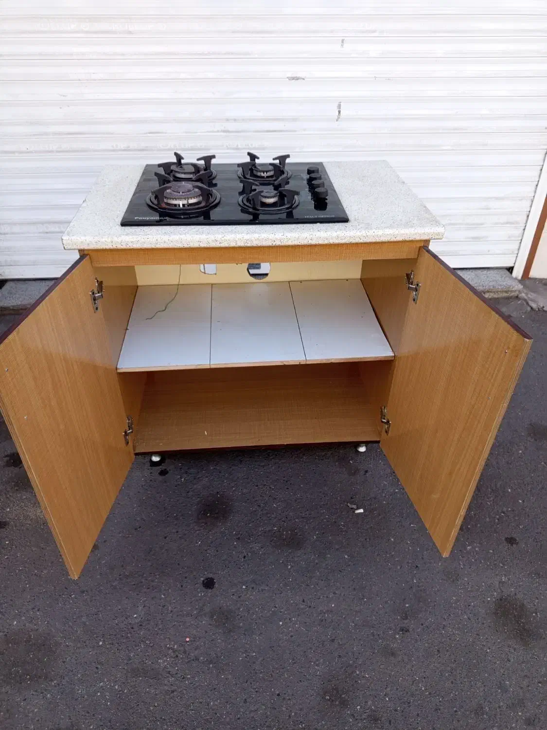 کابینت گاز صفحه ای با اجاق.|اجاق گاز و لوازم برقی پخت‌وپز|رشت, کوی فکوری|دیوار