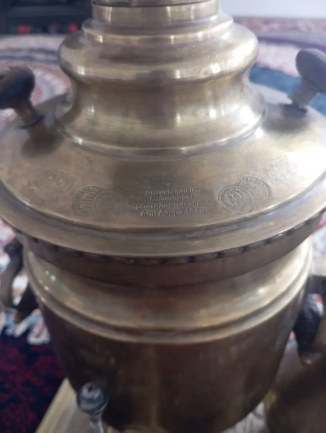 سماور زغالی قدیمی عتیقه|کلکسیون اشیاء عتیقه|کاشمر, |دیوار