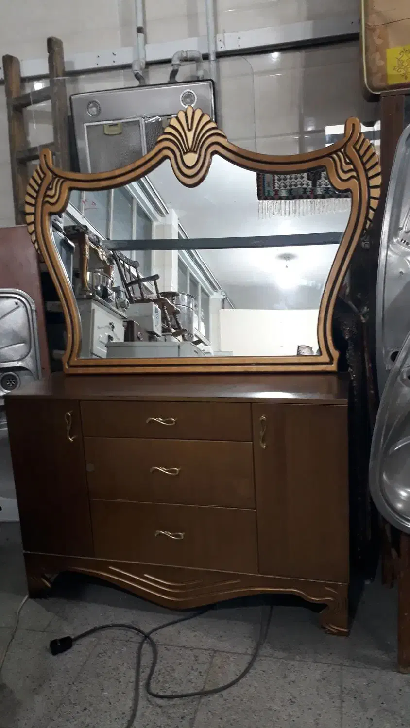 آینه دراور تمام ام دی اف بزرگ|جاکفشی، کمد، دراور|تبریز, |دیوار