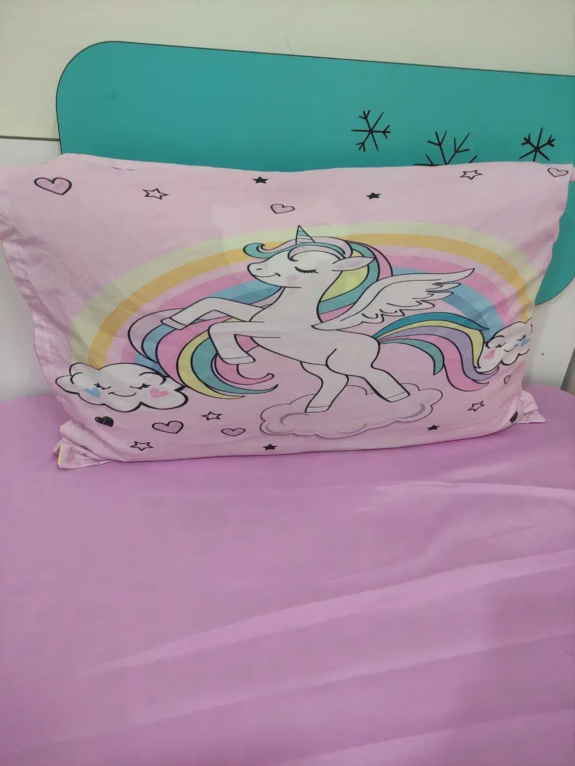 فروش فوری سرویس اتاق کودک یونیکورن+فرش السا و آنا|تخت و سرویس خواب|بابل, |دیوار