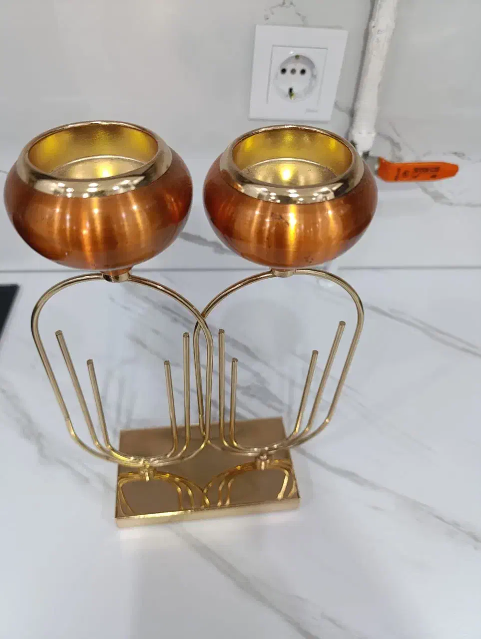 شمعدونی دکوری|صنایع دستی و سایر لوازم تزئینی|اهواز, حصیرآباد|دیوار