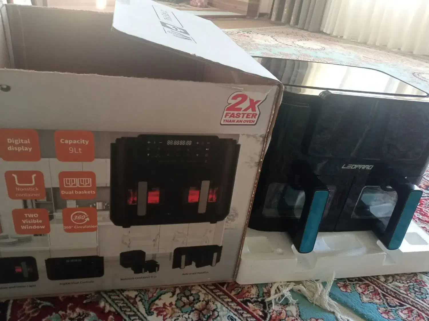 سرخ کن بدون روغن 9 لیتری|اجاق گاز و لوازم برقی پختوپز|نجفآباد, فاز ۴ شهرک آزادگان|دیوار