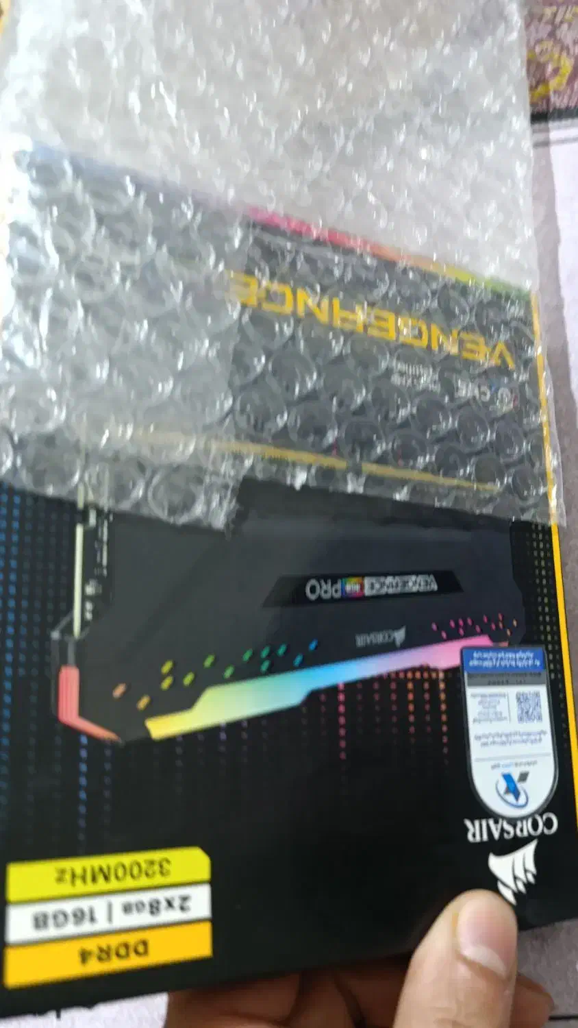 RAm crosier vengeance pro 16g(2*8) heat sink rgb|قطعات و لوازم جانبی رایانه|نقده, |دیوار