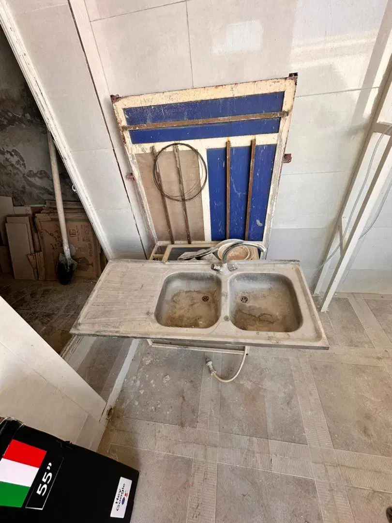 سینک ظرفشویی دوقلو|مصالح و تجهیزات ساختمان|آبپخش, |دیوار