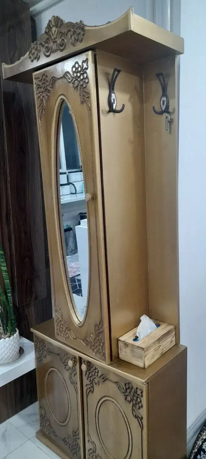 جاکفشی ایستاده|جاکفشی، کمد، دراور|جیرفت, |دیوار