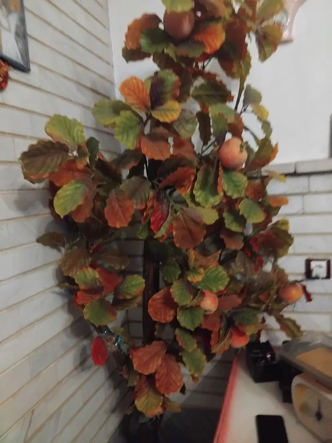 درختچه پاییزه|گل مصنوعی|تبریز, |دیوار