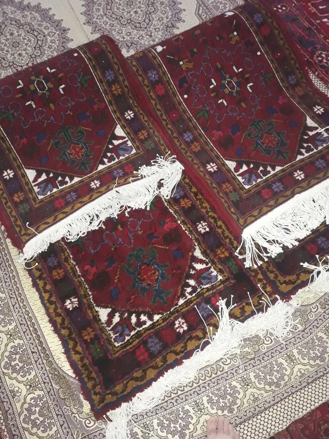 فرش کناره دست باف|فرش|اهر, |دیوار