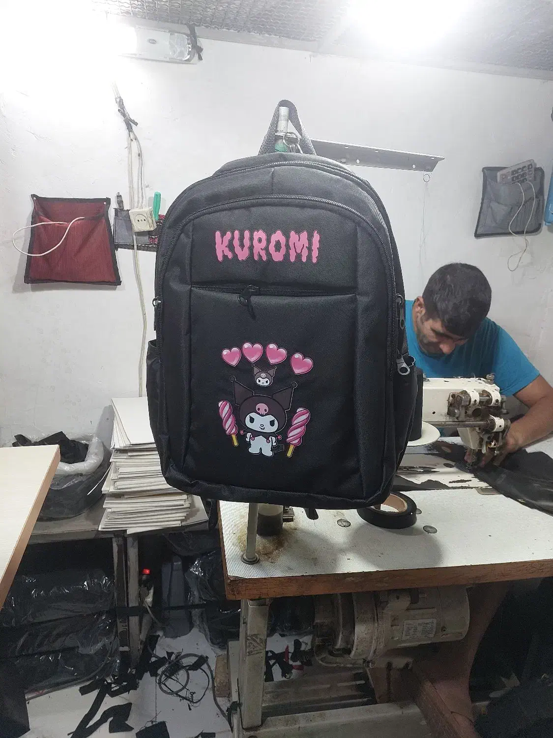 کوله مدرسه کرمی استر خارجی|کیف، کفش، کمربند|قرچک, باقرآباد|دیوار