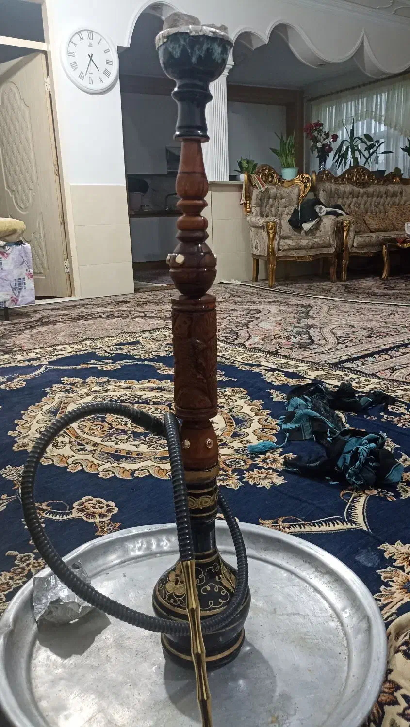 قلیان چوب سرخ|کلکسیون و سرگرمی|شیروان (خراسان), |دیوار