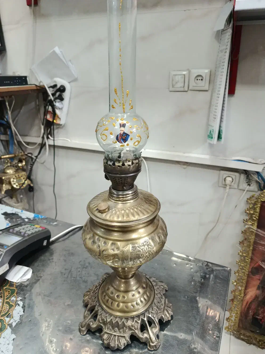 چراغ نفتی برنز|بخاری، هیتر، شومینه|تاکستان, |دیوار