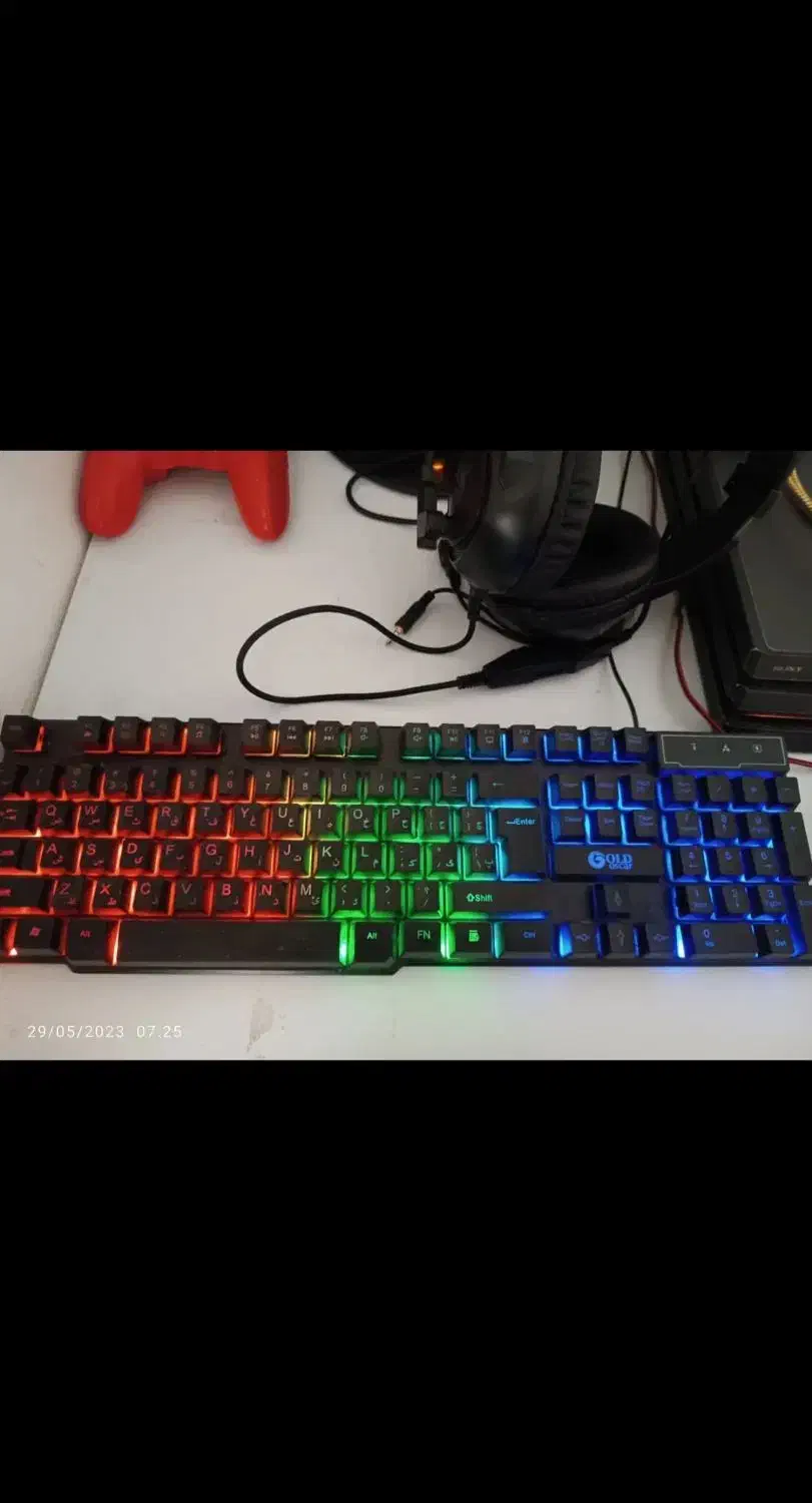 کیبورد گیمینگ RGB گلد اسکار|قطعات و لوازم جانبی رایانه|بندر گناوه, |دیوار