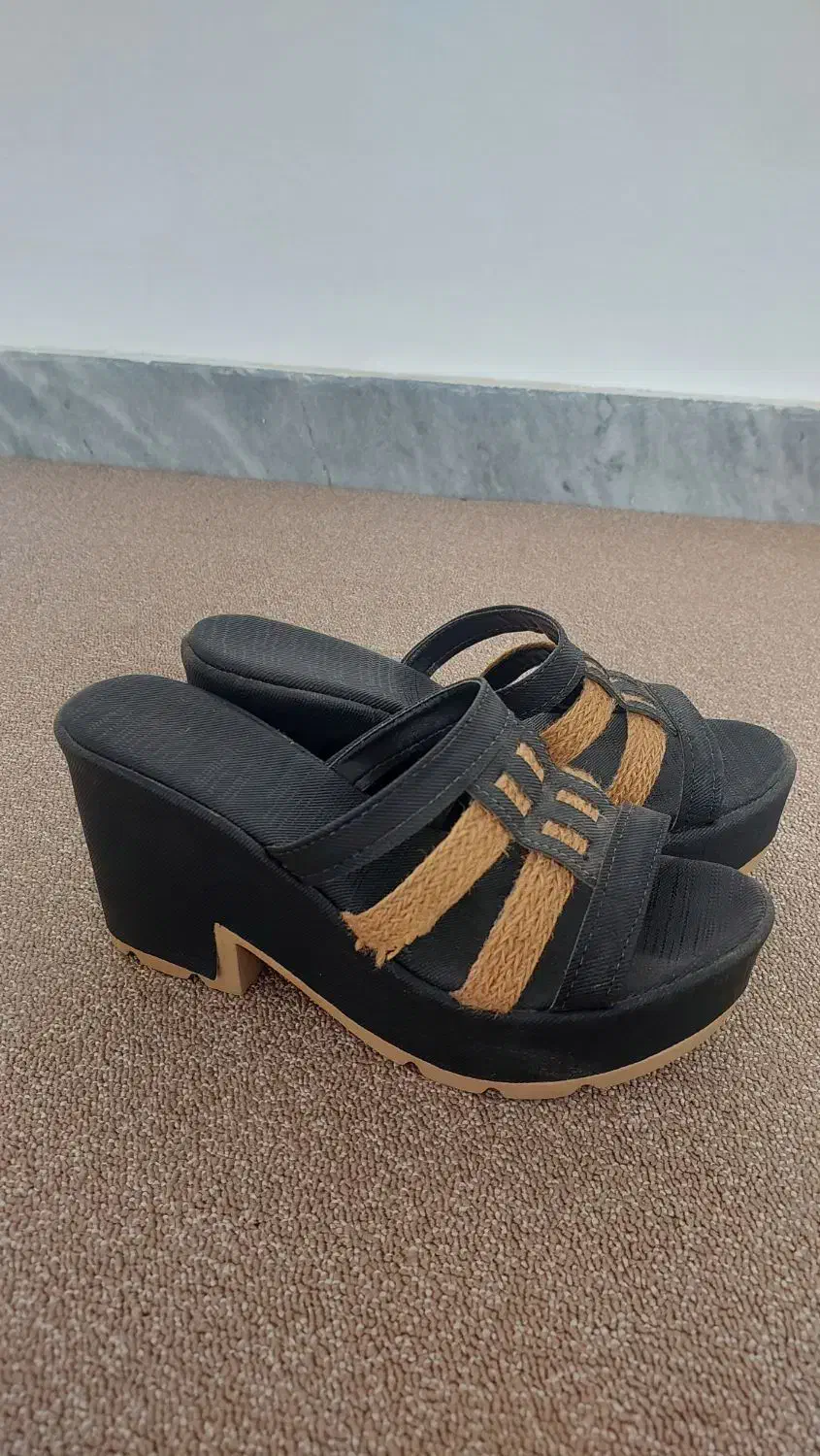 صندل مجلسی لژدار مشکی سایز ۴۰|کیف، کفش، کمربند|چالوس, |دیوار