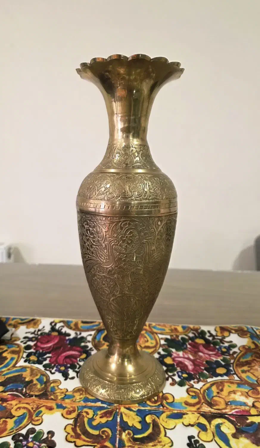 گلدان برنجی|صنایع دستی و سایر لوازم تزئینی|شهرکرد, |دیوار