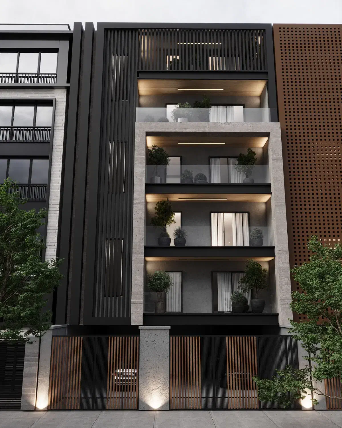 طراحی داخلی و نما + شبیه‌سازی سه‌بعدی (3D Design)|خدمات پیشه و مهارت|رشت, معلم|دیوار