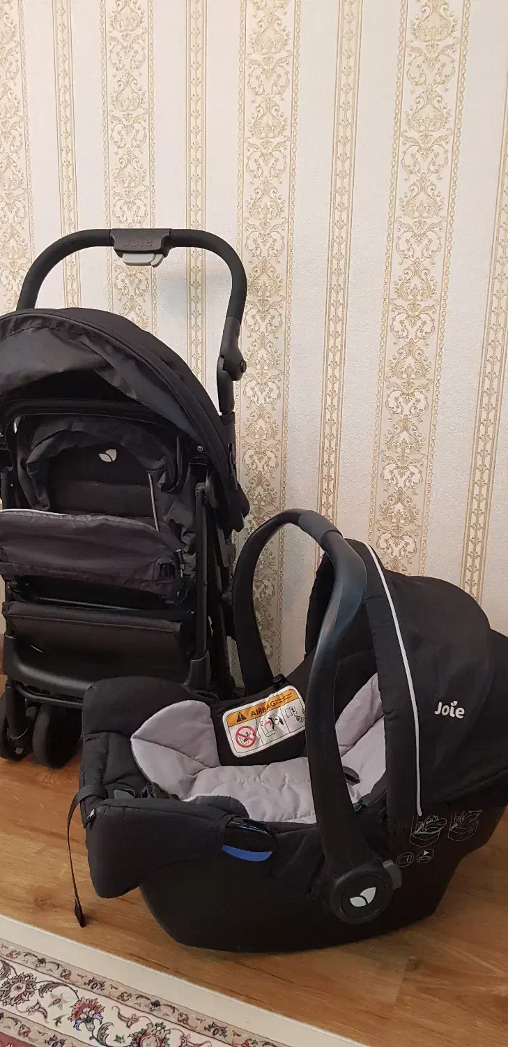 ست کالسکه و کریر ، joie|کالسکه و لوازم جانبی|رشت, گلسار|دیوار