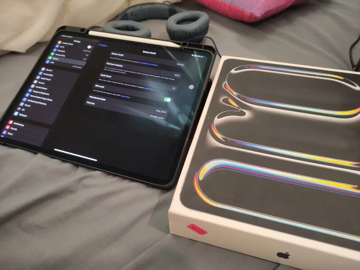 ipad pro 2024 1Tb cellualr + pencil pro در حد نو|تبلت|تهران, فلسطین (میدان انقلاب)|دیوار