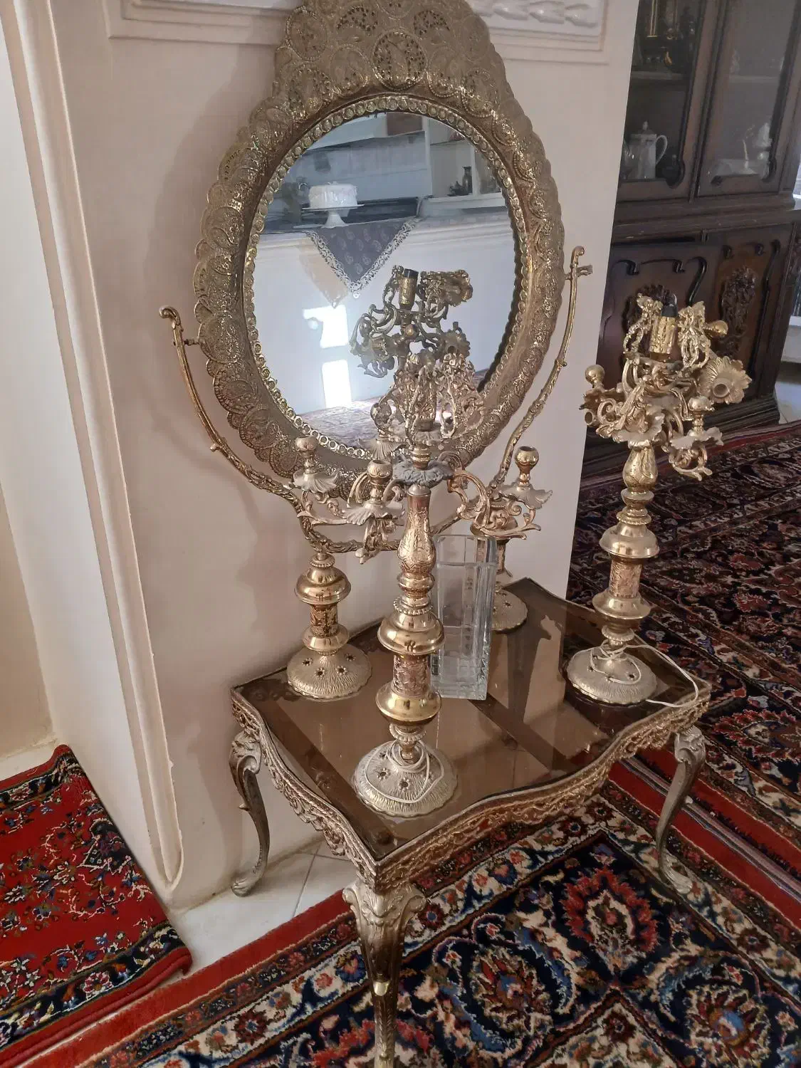 اینه شمعدان قدیمی|آینه|مشهد, سمزقند|دیوار